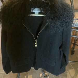 Victoria Harbour Jacket with Removeable Fur Collar -Size Medium